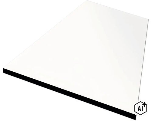 Jedna obdĺžniková kompozitná doska s hladkým povrchom pre rôzne stavebné projekty. (Image AI modified or generated)