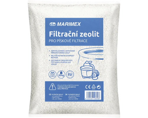 Marimex filtračný zeolit pre pieskové filtrácie, 20 kilogramové balenie, kryštalický prírodný filtračný materiál na úpravu vody.