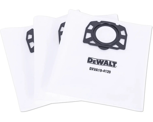 Tri vrecká do vysávača Dewalt DXVA19-4120 z netkanej textílie pre mokré a suché vysávanie