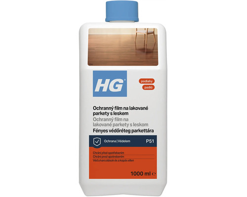 HG Ochranný film na lakované parkety s leskom 1000 mililitrov
