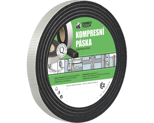 Role kompresnej pasky Debbex od Den Braven na tesnenie spar a spojov v stavebnictve.