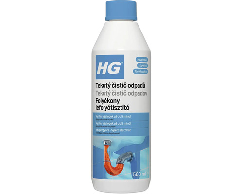 HG tekutý čistič odpadov do kúpeľne 500 mililitrov