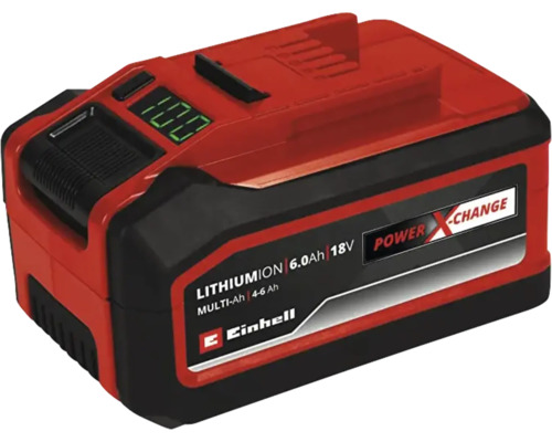 Akumulátor Einhell Power X Change 18 Volt Lithium Ion s kapacitou 6 Amperehodín a indikátorom stavu nabitia