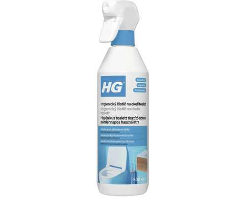 HG Hygienický čistič na okolie toalety v spreji 500 mililitrov na každodenné použitie