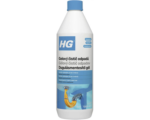HG gélový čistič odpadov 1000 mililitrov pre kúpeľne