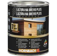 Plechovka Lazúra na drevo Plus pre vonkajšie použitie so sedemročnou ochranou proti poveternostným vplyvom a UV žiareniu s logom Hornbach