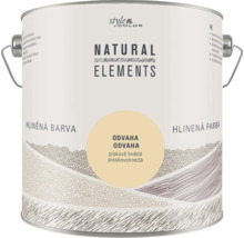 Vedro s hlinenou farbou StyleColor Natural Elements v pieskovo hnedej farbe s rukoväťou