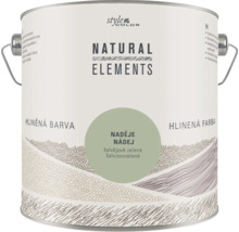Plechovka hlinenej farby Stylecolor Natural Elements v šalviovozelenom odtieni s rúčkou.