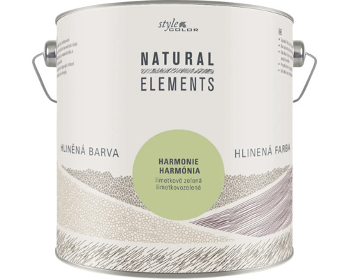 Vedro hlinenej farby StyleColor Natural Elements v limetkovozelenom odtieni.