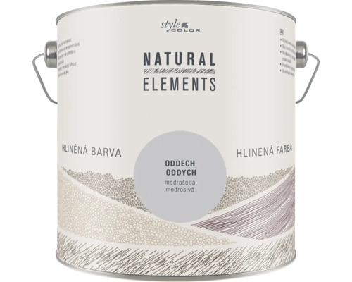 Vedro s hlinenou farbou Natural Elements v odtieni Oddech Modroseda od Style Color