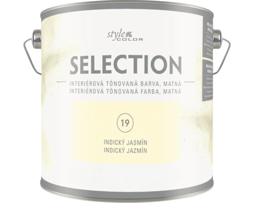 Plechovka s matnou interiérovou tónovanou farbou Style Color Selection v odtieni Indický jazmín.