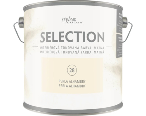 Interiérová tónovaná farba Style Color Selection matná odtieň Perla Alhambry vo vedre