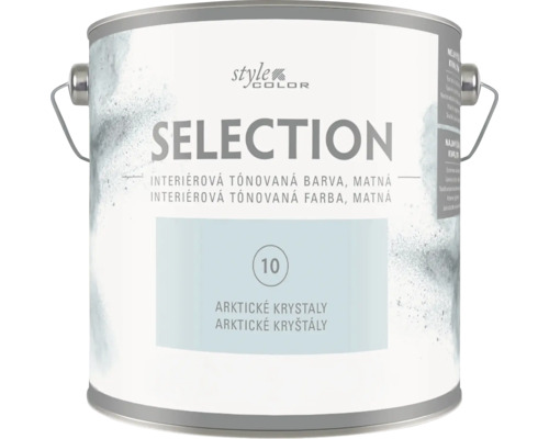 Vedro s matnou interiérovou farbou StyleColor Selection Arktické kryštály