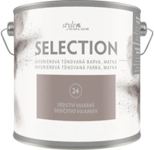 Plechovka s matnou interiérovou tónovanou farbou Style Color Selection v odtieni Dedičstvo vulkánov.
