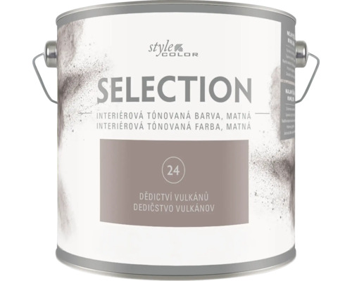 Plechovka s matnou interiérovou tónovanou farbou Style Color Selection v odtieni Dedičstvo vulkánov.