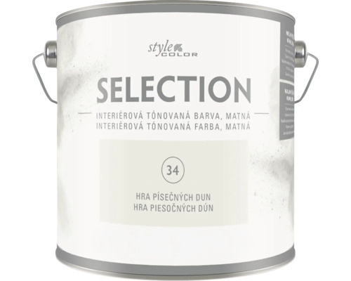 Plechovka interiérovej farby StyleColor Selection matná odtieň 34 Hra piesočných dún