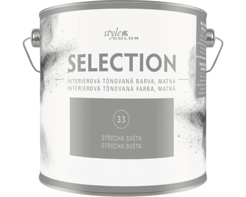 Interiérová tónovaná matná farba Style Color Selection, odtieň Střecha sveta, v plechovke