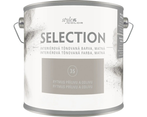 Vedro s matnou interiérovou tónovanou farbou StyleColor Selection v odtieni Rytmus prílivu a odlivu