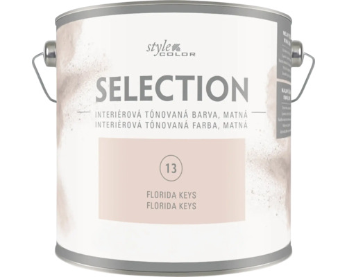 Plechovka interiérovej tónovanej farby Style Color Selection matná Florida Keys 13