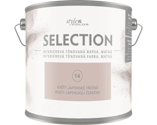 Plechovka interiérovej tónovanej matnej farby StyleColor Selection v odtieni kvety japonskej čerešne