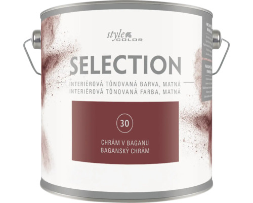 Interiérová tónovaná farba Style Color Selection v matnom vyhotovení, odtieň Baganský chrám, v plechovom obale
