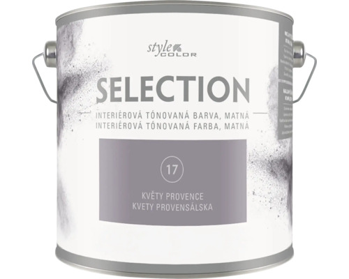 Dóza s matnou interiérovou tónovanou farbou Style Color Selection v odtieni 17 Kvety provensálska