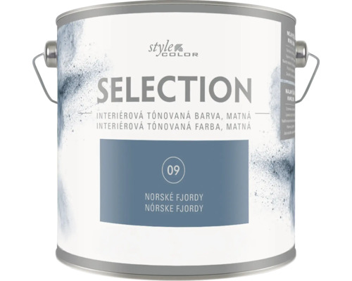 Interiérová tónovaná matná farba StyleColor Selection v odtieni Norske Fjordy v plechovke