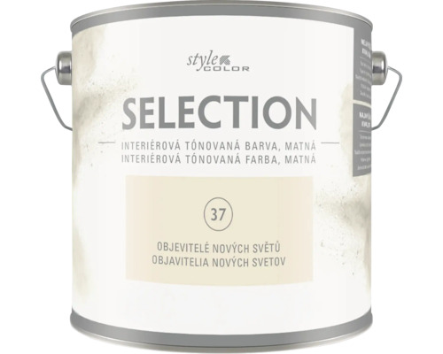 Vedro s matnou interiérovou farbou Style Color Selection, odtieň číslo 37.