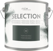 Plechovka interiérovej tónovanej farby Style Color Selection v matnom odtieni Ticho Džungle.