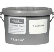 Nástenná farba Style Color Colorful Walls vo vedre 1 liter v odtieni champagne