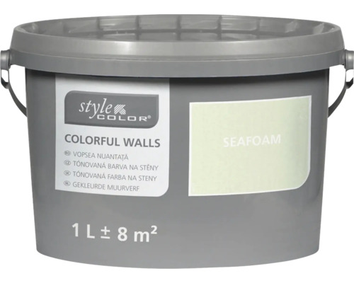 Tónovaná farba na steny StyleColor Colorful Walls odtieň Seafoam 1 liter