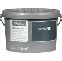 Tónovaná farba na steny StyleColor Skyline vo vedre s objemom 2,5 litra na 20 metrov štvorcových plochy.
