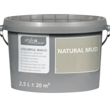 Nástenná farba StyleColor Natural Mud 2,5 litra vo vedre pre 20 metrov štvorcových