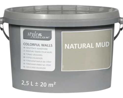 Nástenná farba StyleColor Natural Mud 2,5 litra vo vedre pre 20 metrov štvorcových