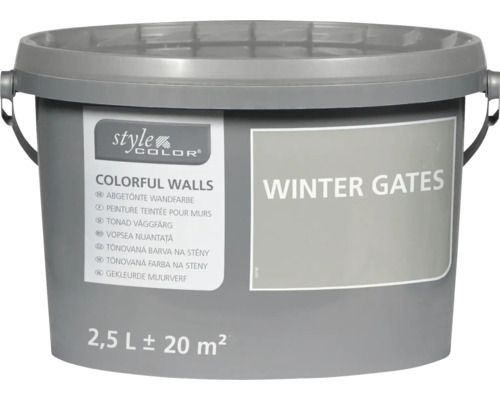 Vedro farby na steny Style Color Colorful Walls v odtieni Winter Gates s objemom 2,5 litra pre 20 metrov štvorcových