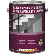 Plechovka farby na podlahy a cement pre vnútorné aj vonkajšie použitie s vysokou odolnosťou proti oderu z miešacieho centra Hornbach.