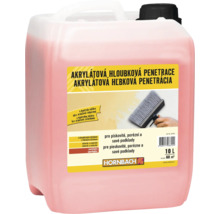 Akrylátová hĺbková penetrácia HORNBACH v 10 litrovom kanystri na spevnenie savých a poréznych podkladov v interiéri aj exteriéri.