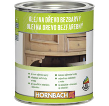 Dóza s bezfarebným olejom na drevo od Hornbachu na použitie v interiéri aj exteriéri na ošetrenie a ochranu drevených povrchov.