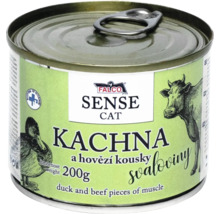 Konzerva pre mačky Falco Sense Cat kačica a hovädzie 200 gramov