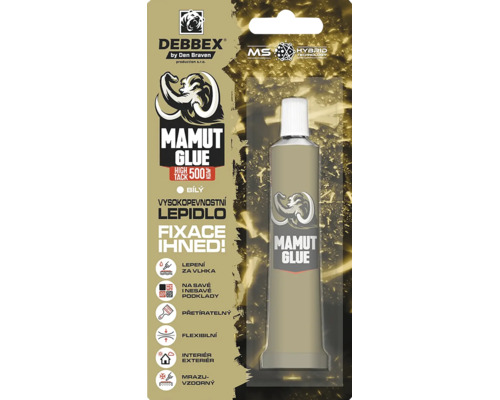 Vysokopevnostne lepidlo Debbex Mamut Glue v tube na lepenie v interieri a exterieri na save aj nesave podklady