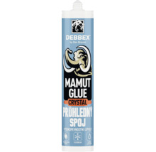 Montazne lepidlo Debbex Mamut Glue Crystal v kartusi pre pruzne a priehladne spoje