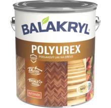 Balakryl Polyurex matný lak na drevené podlahy v balení 4 kilogramy pre použitie v interiéri s polyuretánovou technológiou.