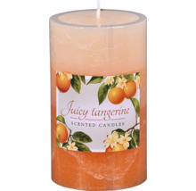 Valcová vonná sviečka s vôňou Juicy Tangerine
