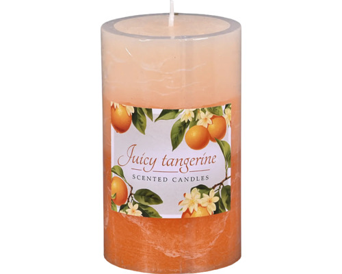 Valcová vonná sviečka s vôňou Juicy Tangerine