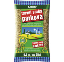 Aros trávna zmes parková na stredne zaťažované trávniky 0,5 kg pre 25 metrov štvorcových.