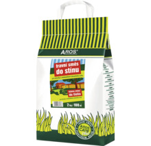 Trávna zmes do tieňa Aros v balení 2 kilogramy pre 100 metrov štvorcových trávnatej plochy.