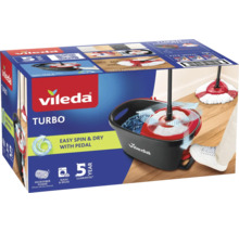 Vileda Turbo mopová súprava s vedrom a pedálovým žmýkačom pre efektívne čistenie podláh.