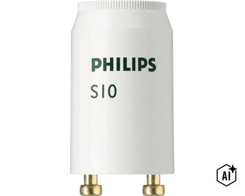 Štartér Philips S10 pre žiarivky (Image AI modified or generated)
