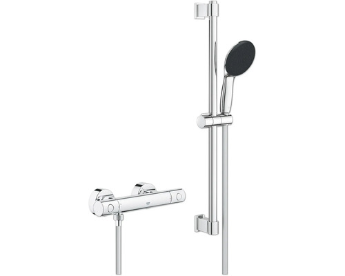 Sprchový systém Grohe s termostatickou batériou, sprchovou tyčou a ručnou sprchou