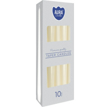 Balenie 10 kusov stolových sviečok Aura Candles v prémiovej kvalite